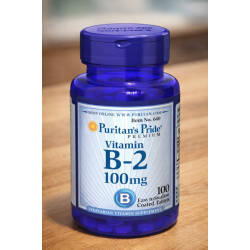 Puritans Pride Vitamin B-2 100 Mg Tablets, 100 Count